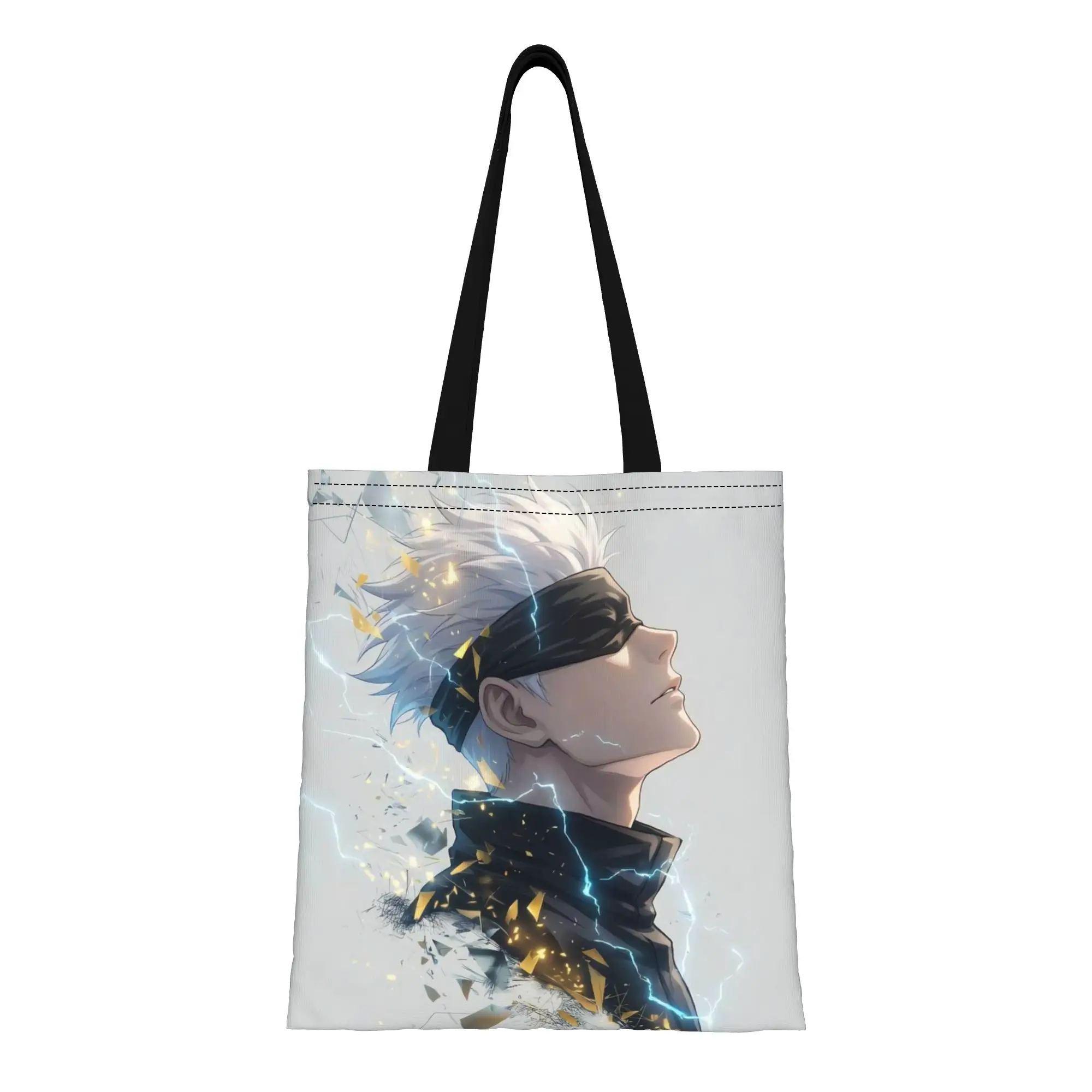 

Back to school season Sorcerer Squad Jujutsu Kaisen Canvas Tote Bag Perfect for Outdoor Women's Top-Handle Bags