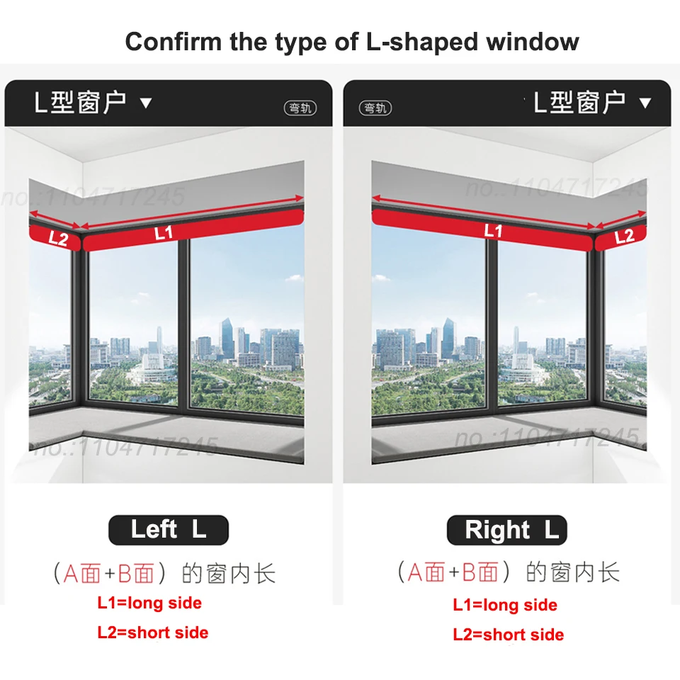 Customize L/U Type 90 Degree Electric Curtain Rail Rod For Aqara C3 B1 C2 Tuya Dooya Smart Zigbee Wifi Curtain Motor