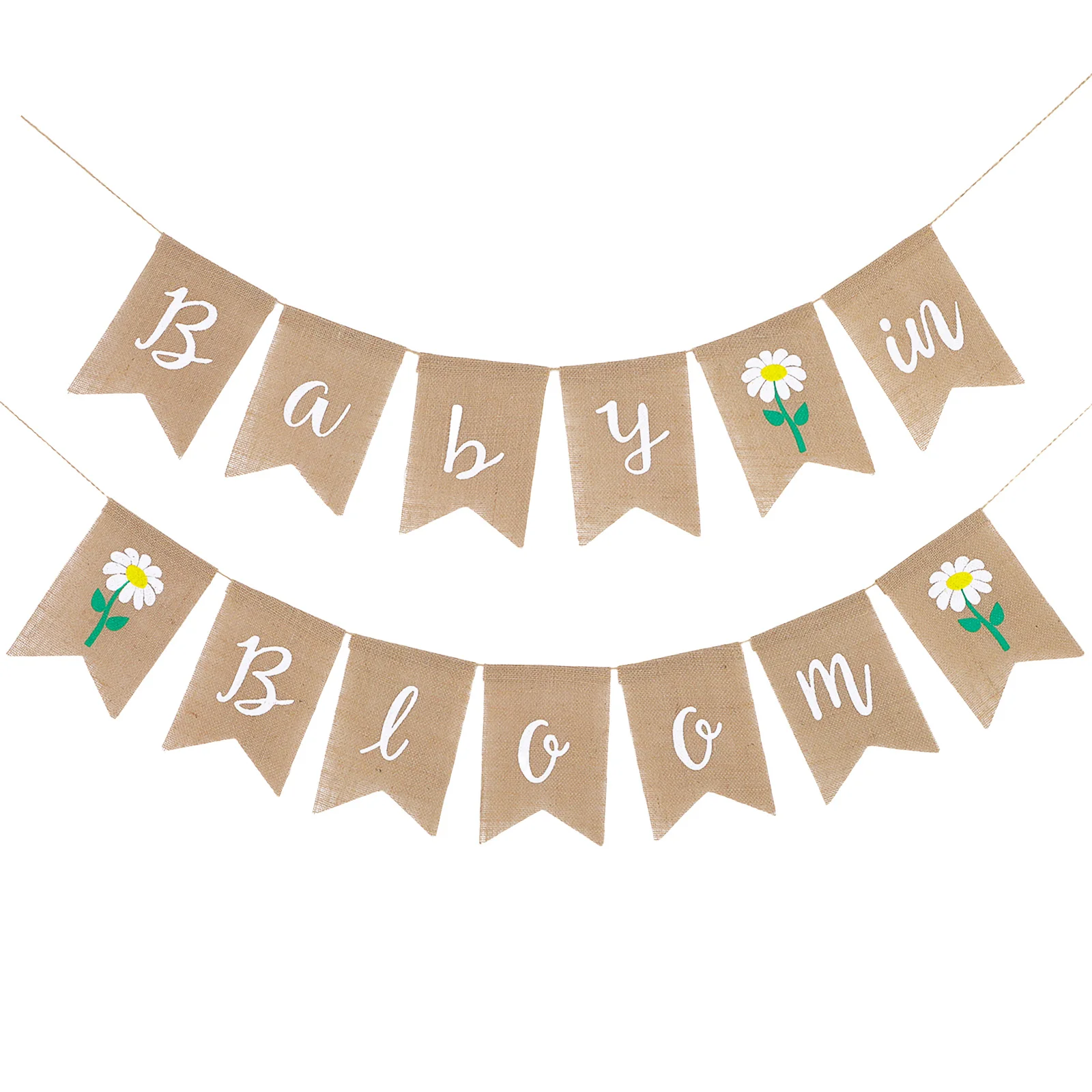 

1Pcs Linen Dovetail Banner Assorted Decoration Baby 1St Birthday Linen Banner Photo Prop Birthday
