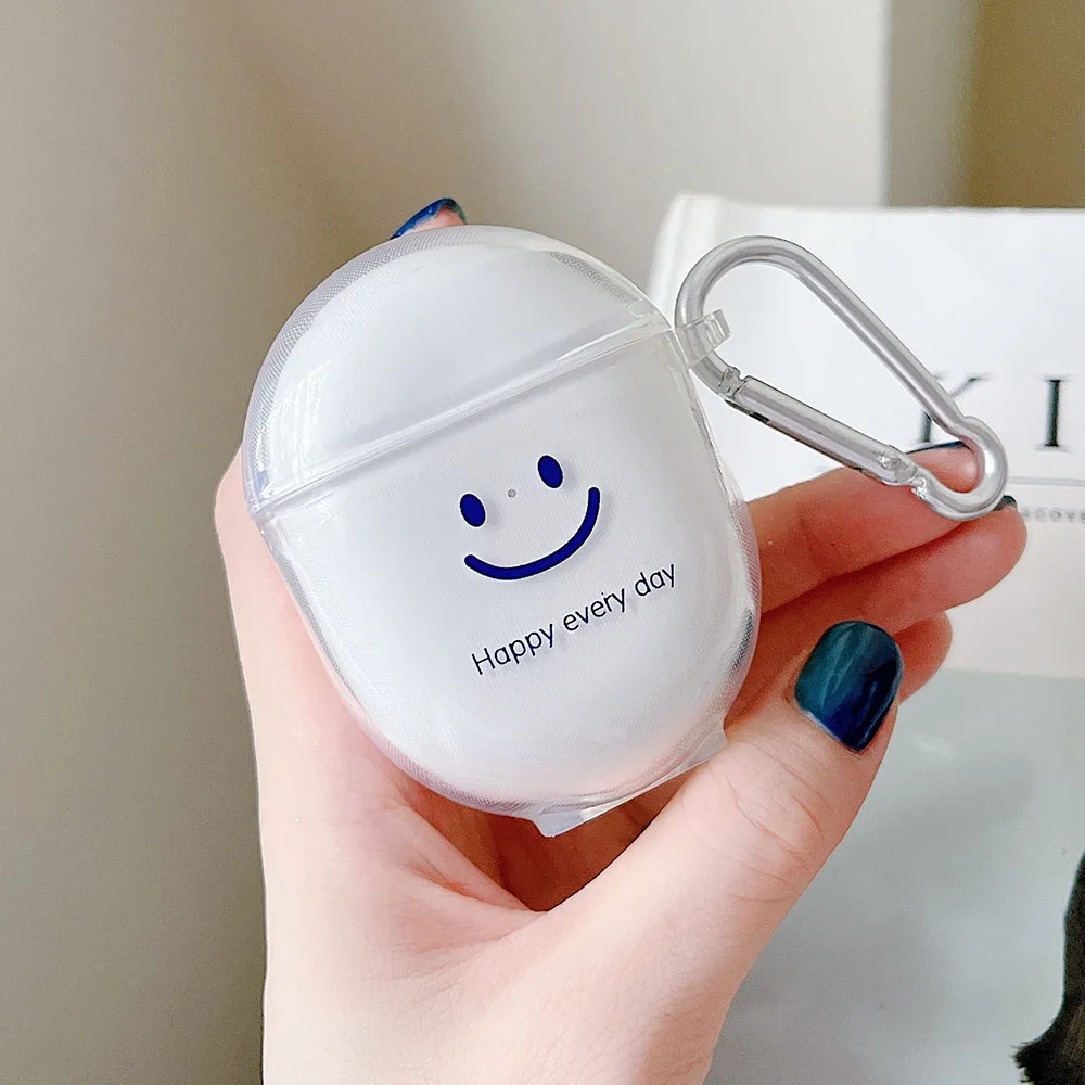 Ốp Tai Nghe Chụp Tai Dành Cho Redmi Nụ 3 4 Pro Trong Suốt Mặt Cười Nụ Cười Trường Hợp Cho Redmi Nụ 3 Lite Sạc hộp Đựng Funda