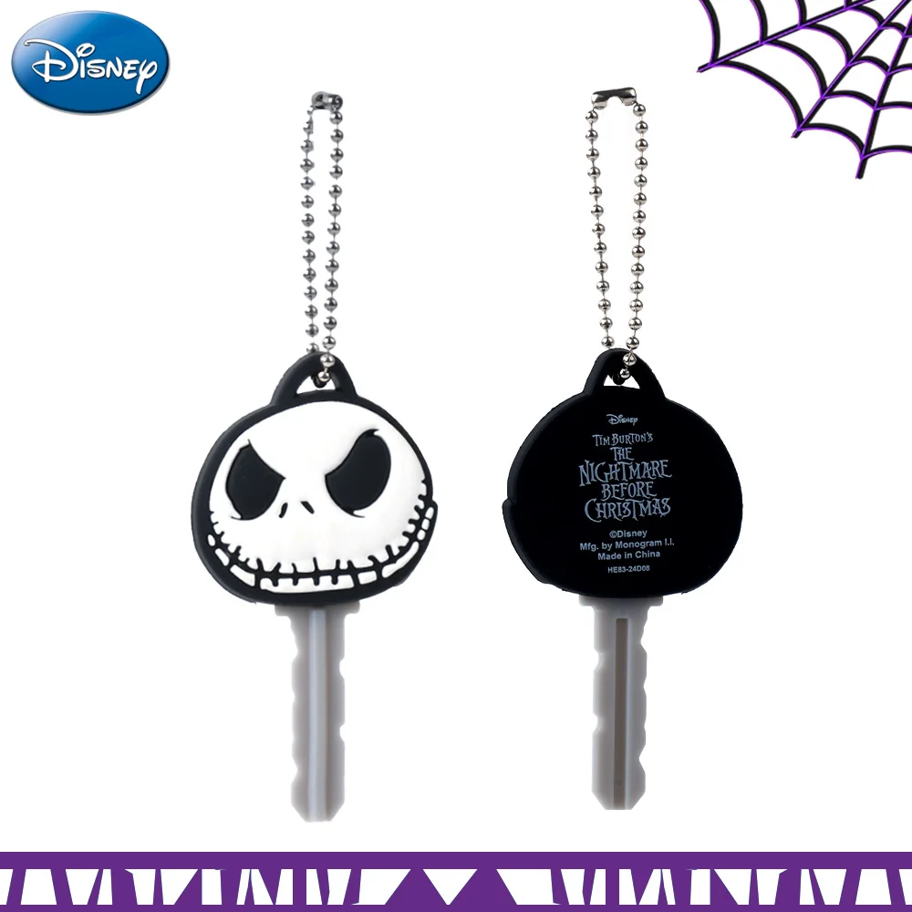 

1PC Disney Officially Licensed Keychain The Nightmare Before Christmas Skull Jack Cartoon Image Cute Trendy Car Keys Key Ring