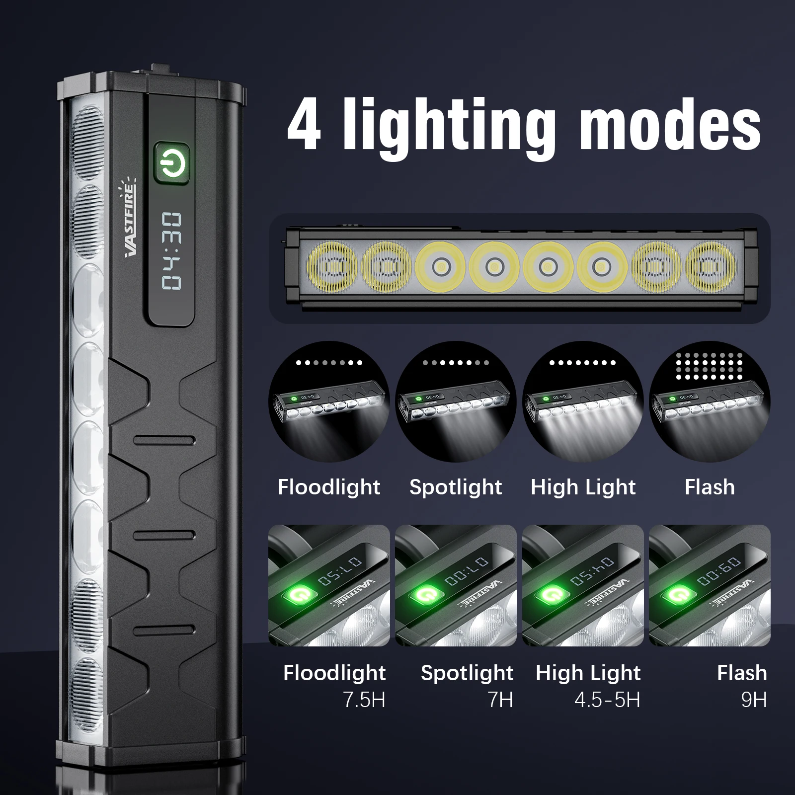 VASTFIRE إضاءة دراجة هوائية الجبهة 25500 التجويف الدراجة الخفيفة 10000mAh مصباح يدوي مقاوم للماء USB شحن الجبلية الطريق الدراجات ملحقات المصابيح