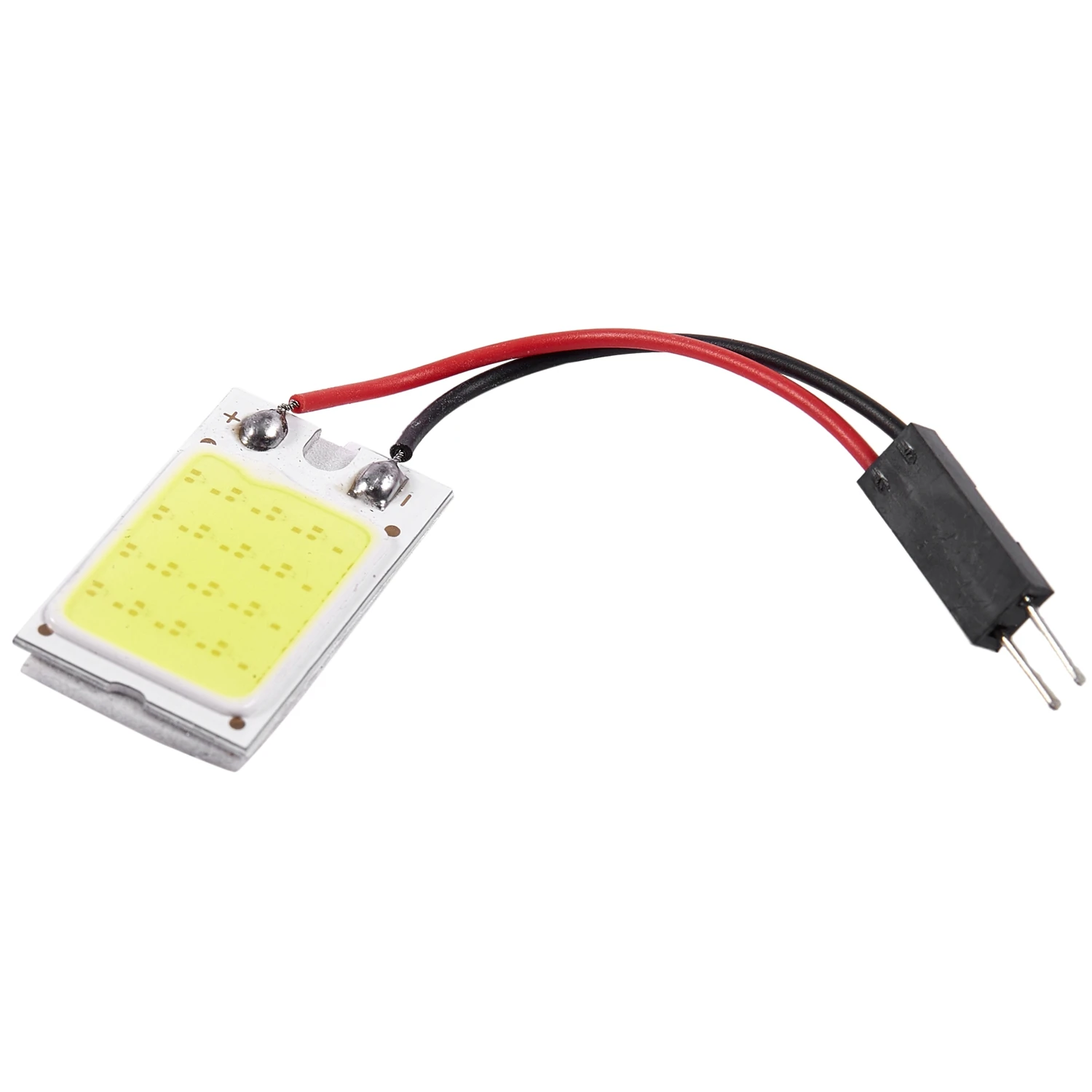 Auto Super Bright White 18 COB LED Light Bulb Panel + T10 Festoon