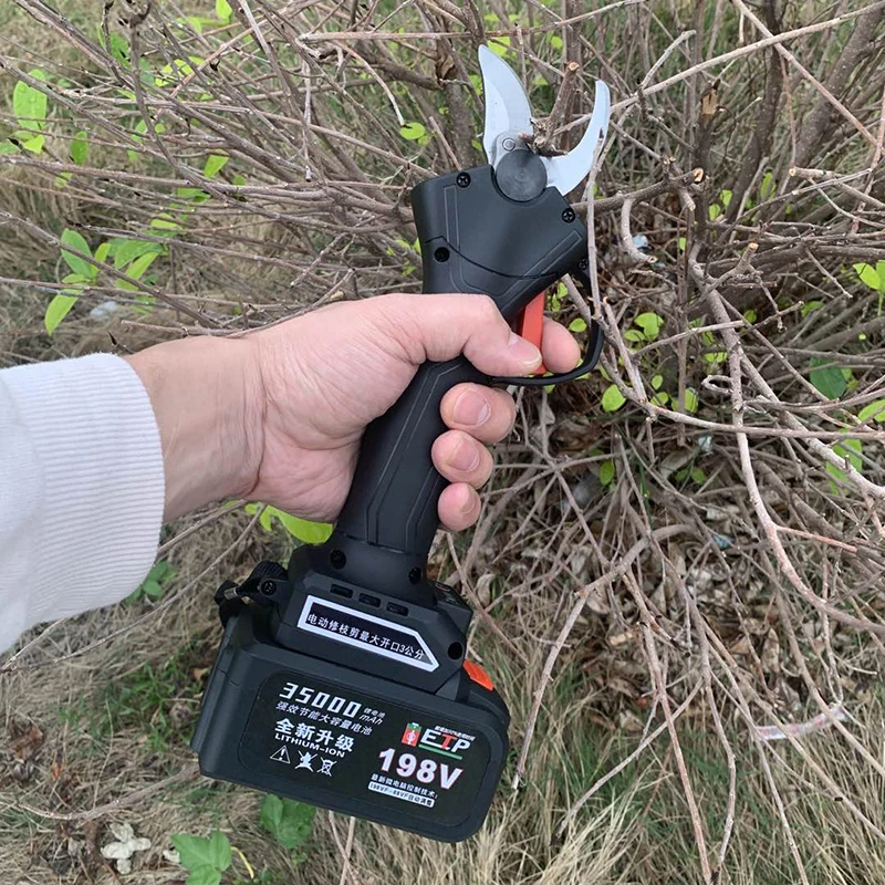 

Rechargeable Lithium Tree Pruning Shears 1.5-3.0cm Cordless Adjustable Garden Cutter Pruning Tools Grafting Cutting Shears