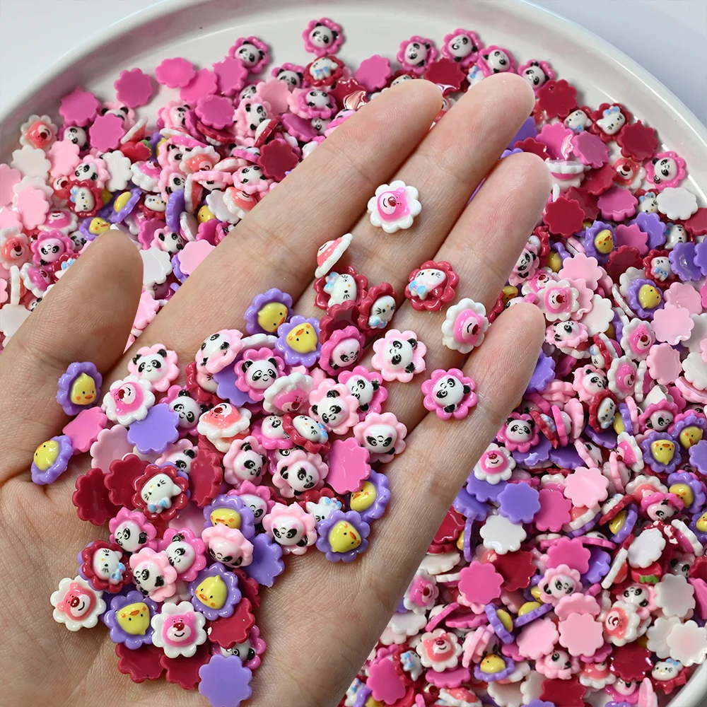 

50 шт. 3D Y2K Цветок Утка Панда для дизайна ногтей DIY Мультфильм Hello Kitty Kawaii Nail Art Подвески Ремесла Милый маникюр Изготовление ювелирных изделий *