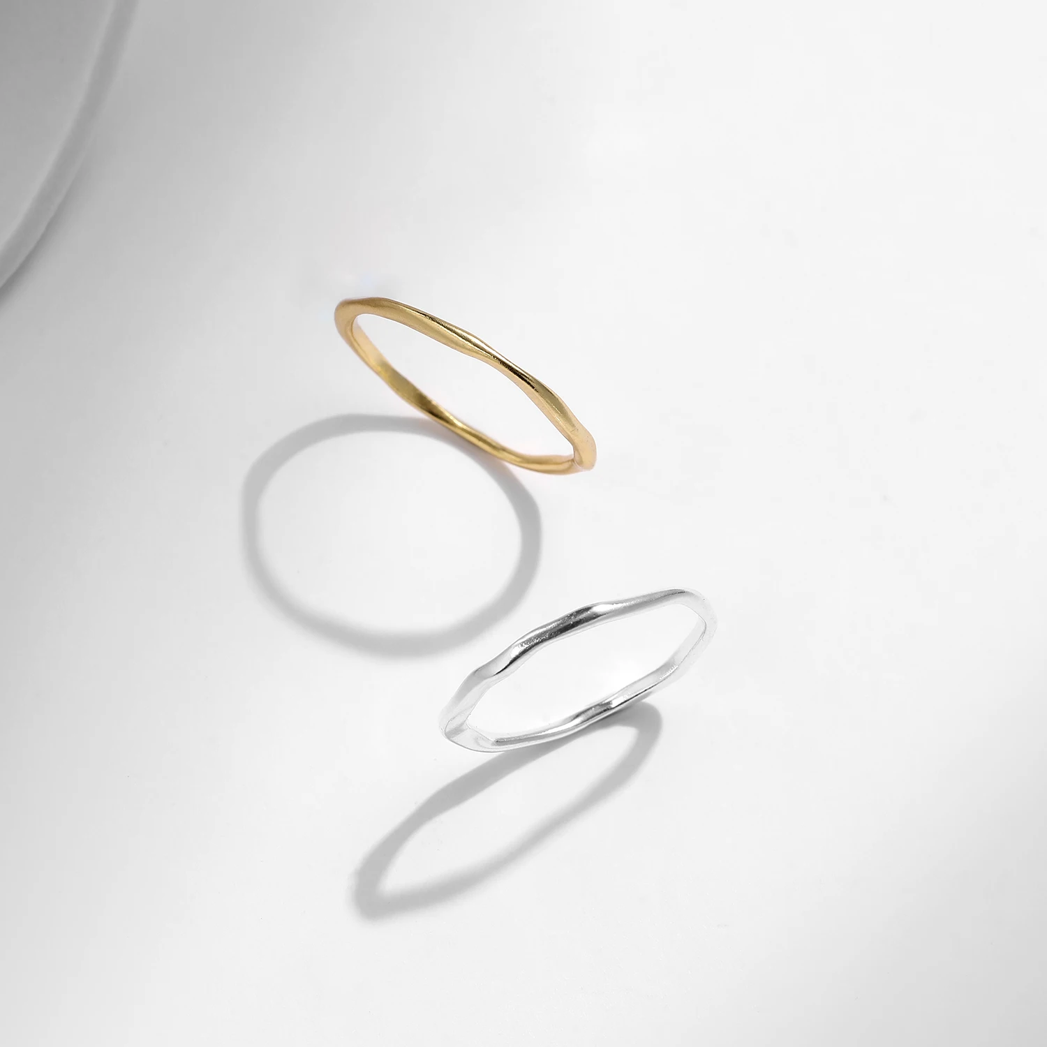 Women's 925 Sterling Silver Twisted Geometric Stackable Ring