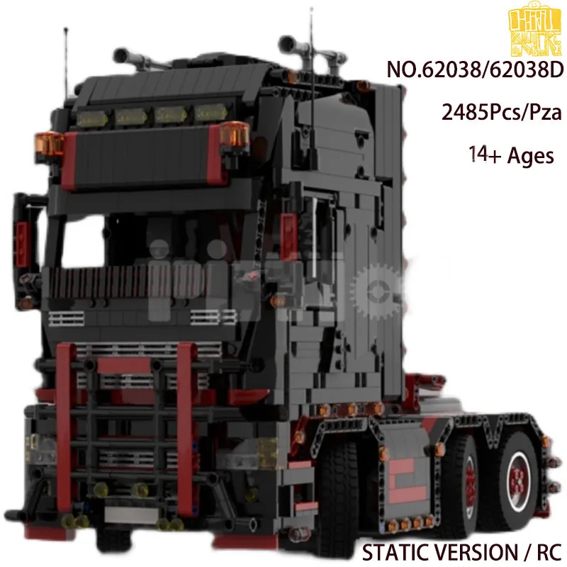 MOC 62038 & 69688 Heavy Container Truck Model With PDF Drawings Building Blocks Bricks Kids DIY Toys Birthday Christmas Gifts