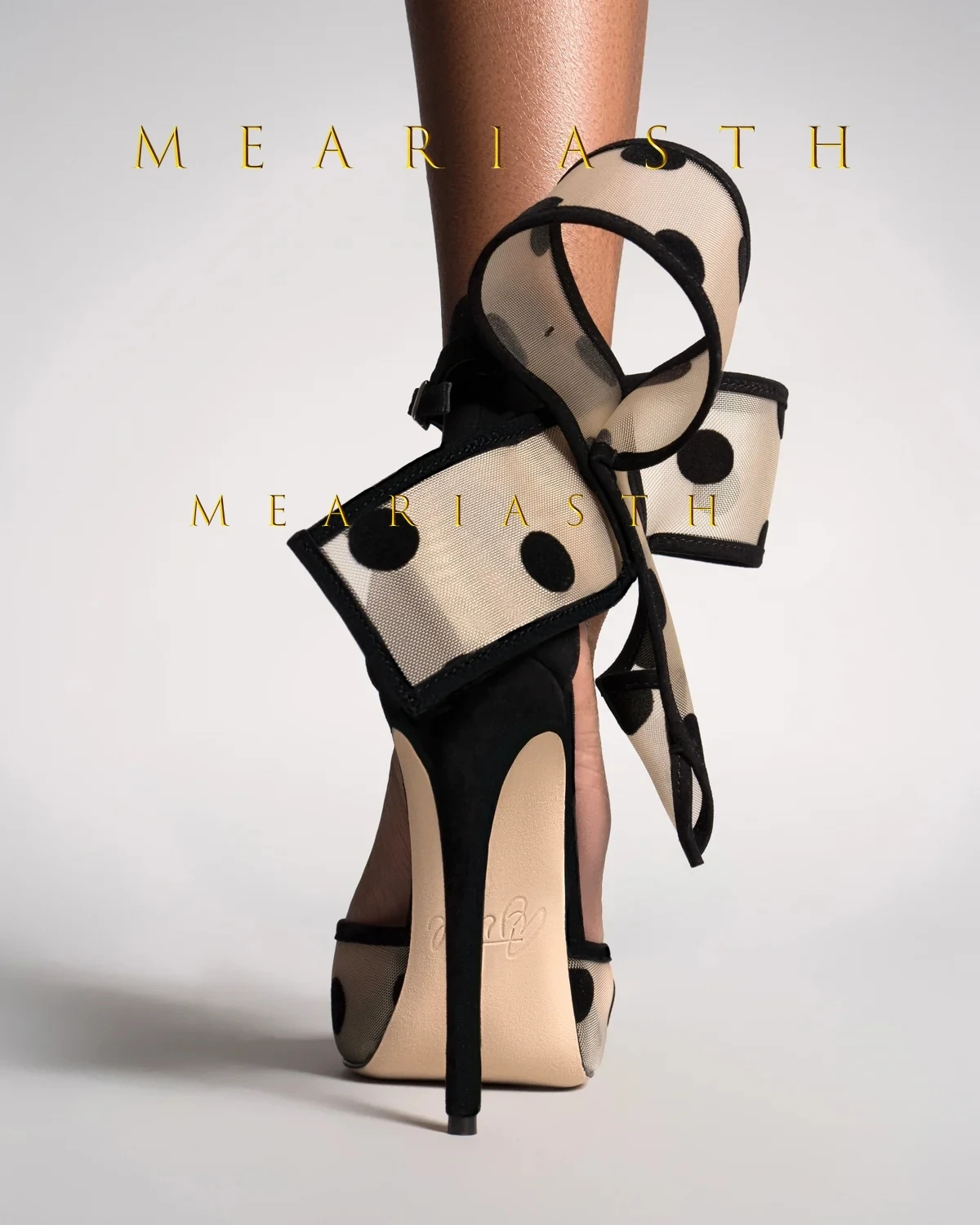 شبكة كبيرة Bowknot مدبب صندل كعب عالٍ المرأة أنيقة البولكا نقطة أنيق خنجر أحذية السيدات تنفس شيك مساء الصنادل #4