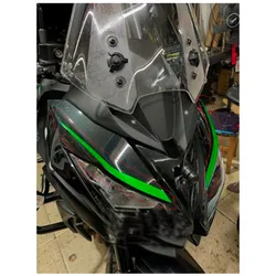 FOR KAWASAKI VERSYS 650 Motorcycle Accessories Front Headlight Sticker Decorative decals