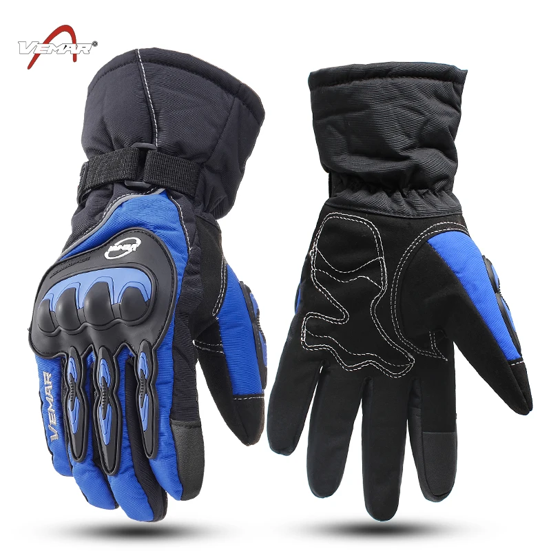 Winter Vemar/SUOMY Motorcycle Waterproof Gloves Guantes Moto Warm Thick Motocross Luvas Racing Long Electric Windshield Gloves