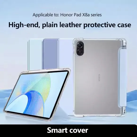 

Прозрачный чехол со слотом для ручки для HONOR Pad X8a 11 дюймов 2024 MagicPad 2 GT Pro 12,3 Pad 9 8 V8 Pro X8 Lite V7 X9 со слотом для ручки