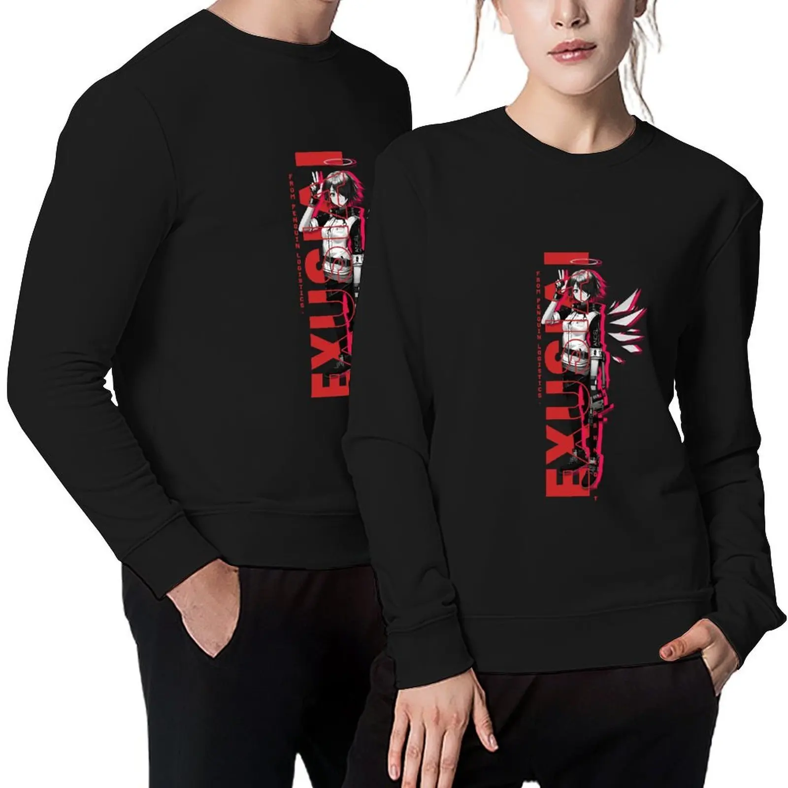 

ARKN1GHTS - Exusiai Arknights Operator from Penguin Logistics Pullover autumn new products men's autumn clothes sweatshirt