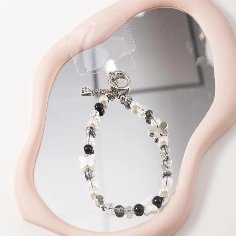 Bowknot Short Hand Wrist Lanyard Pendant Phone Strap For Cell Phone Earphone Backpack Camera Chain Anti-lost Hanging Rope