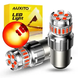 AUXITO 2Pcs 1157 LED Bulb P21/5W BAY15D LED Red Amber Yellow White Super Bright Car Brake Signal Lamp Tail Reversing Lights DRL