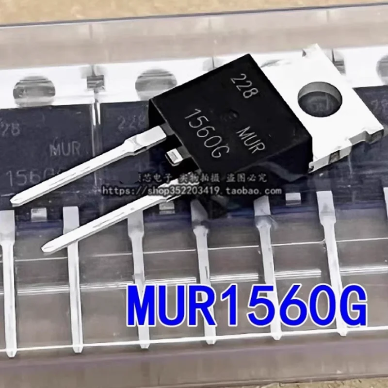 20PCS-50PCS MUR1560G TO220-2 U1560 15A 600V Rapid recovery and high efficiency Diode