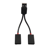1 In 2 Out USB HUB Car USB Splitter Cable Multifunction Adapter Cord Charging Cable For Android Smart Phone