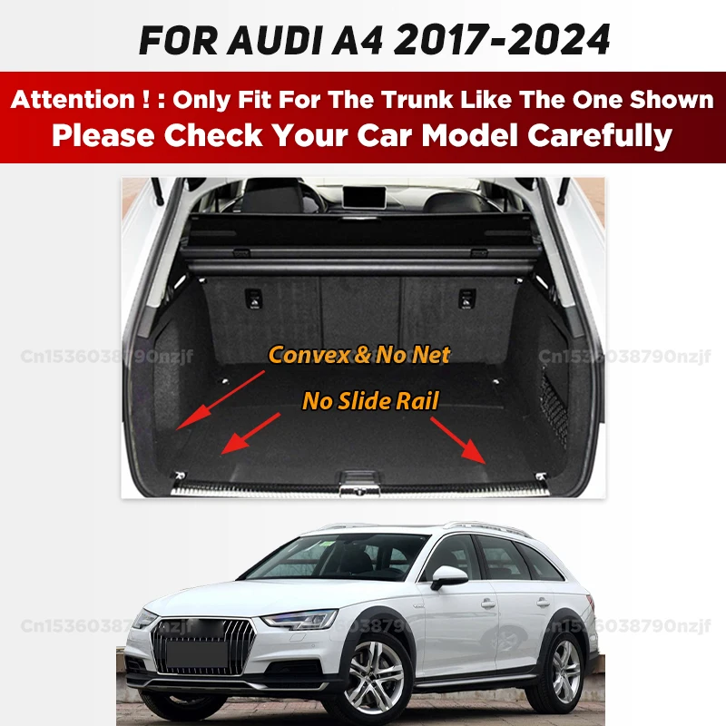 For Audi A4 Allroad/Avant/Sedan MK5 B9 2017-2024 23 22 21 20 19 18 Car floor mats Foot Pads 3D Car Trunk Mat Cargo Liner Carpet