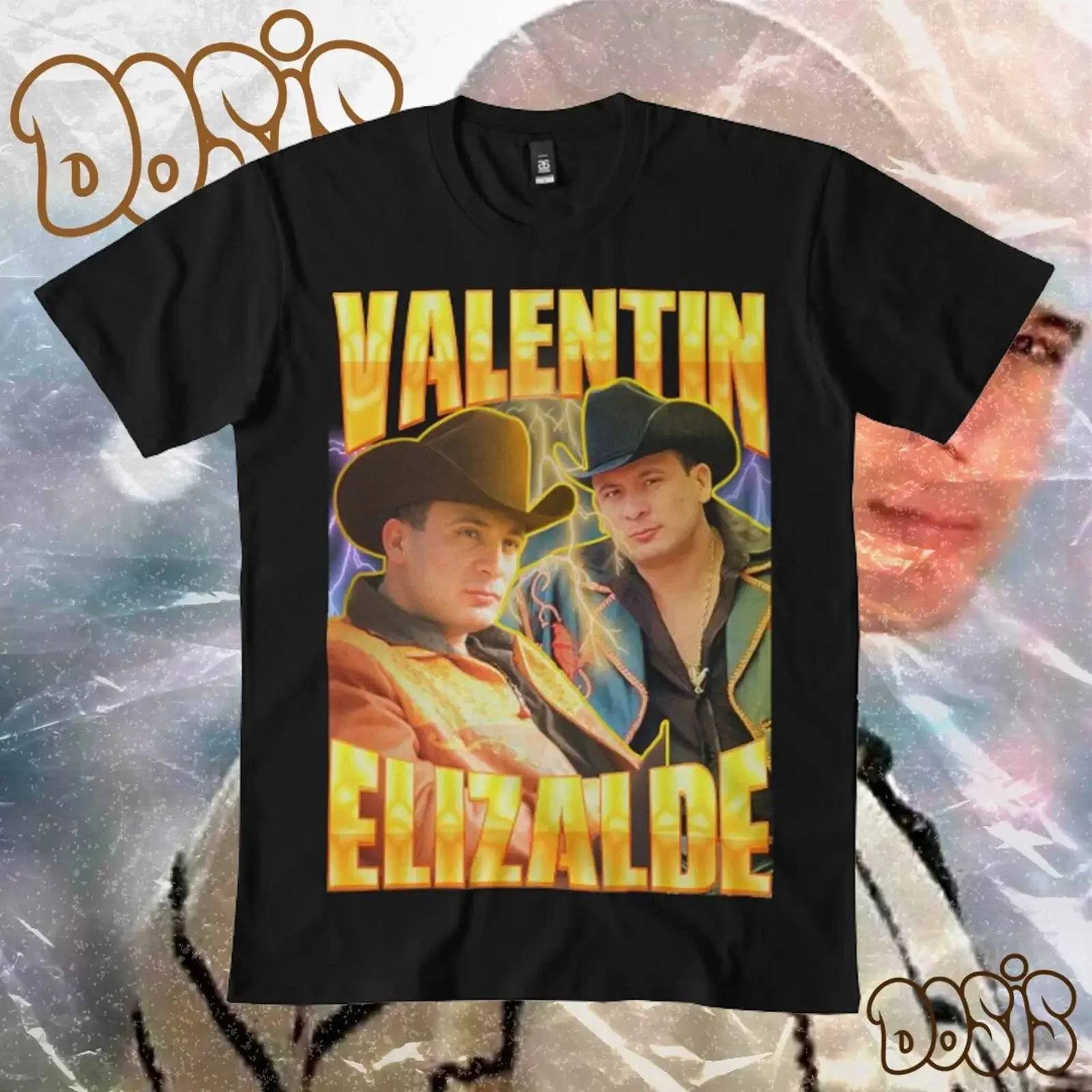 Valentin Elizalde El Gallo de Oro T Shirt vintage Washed designer clothes Stylish Top For Everyday Wear Slightly fashion
