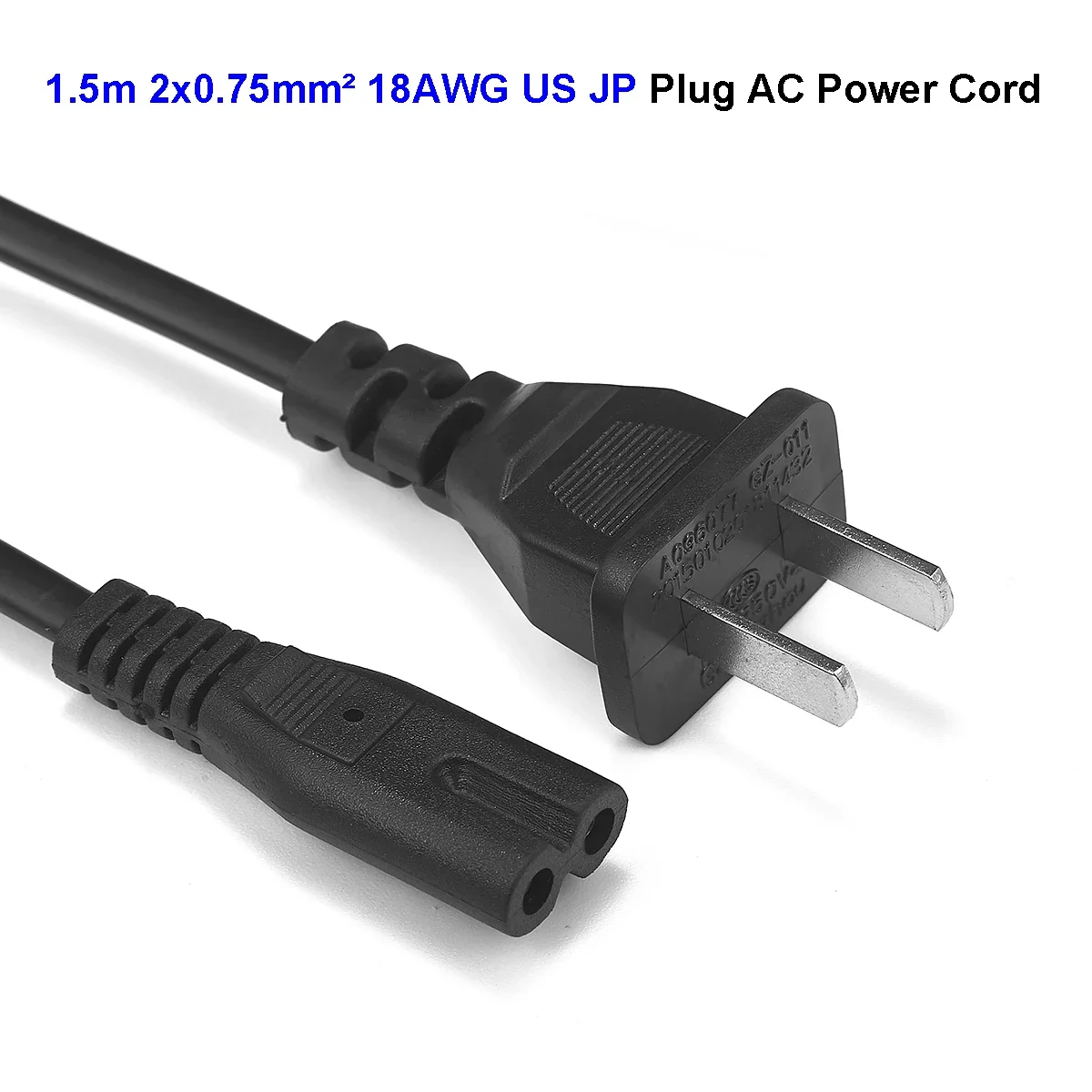 Power Supply Cord EU US Plug 1.5m 220V Pigtail Cable CN Japan Replacement Power Extension Cable For Lamp Extension Socket Radio