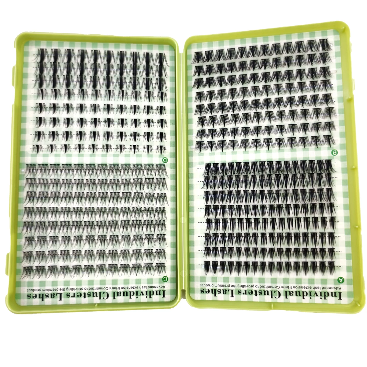Neue 32-reihige 512-Cluster-Mix-DIY-Wimpernverlängerung, wiederverwendbare Wimperncluster, natürlicher Manga-Look, natürliche Wimpern – Detail 7