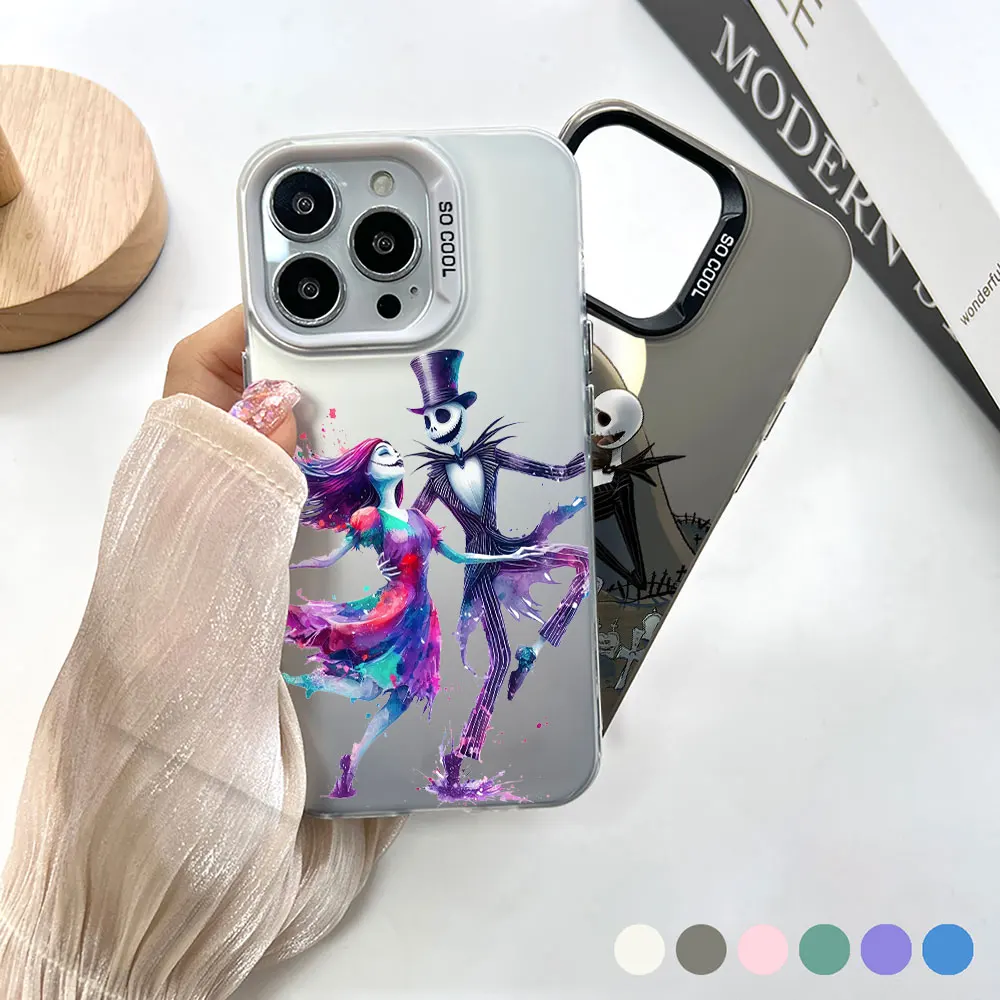 The Nightmare Before Christmas Couple Phone Case For OPPO Reno 10 8T 7 7Z 6 5 A98 A94 A78 A76 A74 A58 A57 A55 A38 A37 A31 Cover