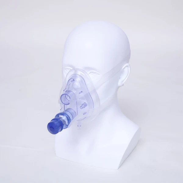 Disposable twin port  mask with peep valve