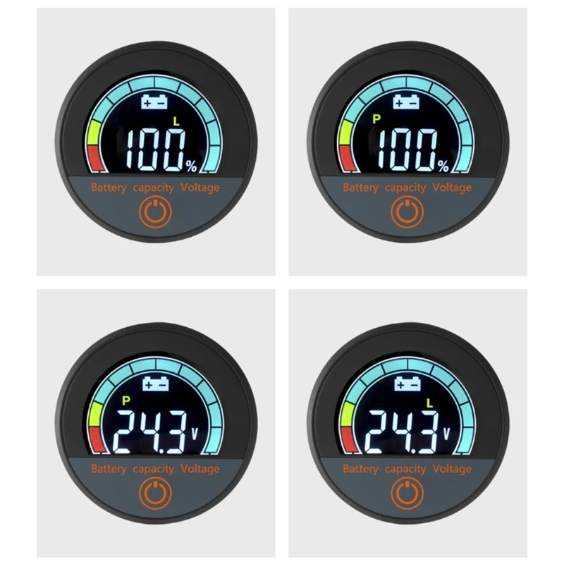 Zweidraht-Spannungsmesser, Batterie-VoltTester-Panel, VoltGauge, VoltmeterMonitor