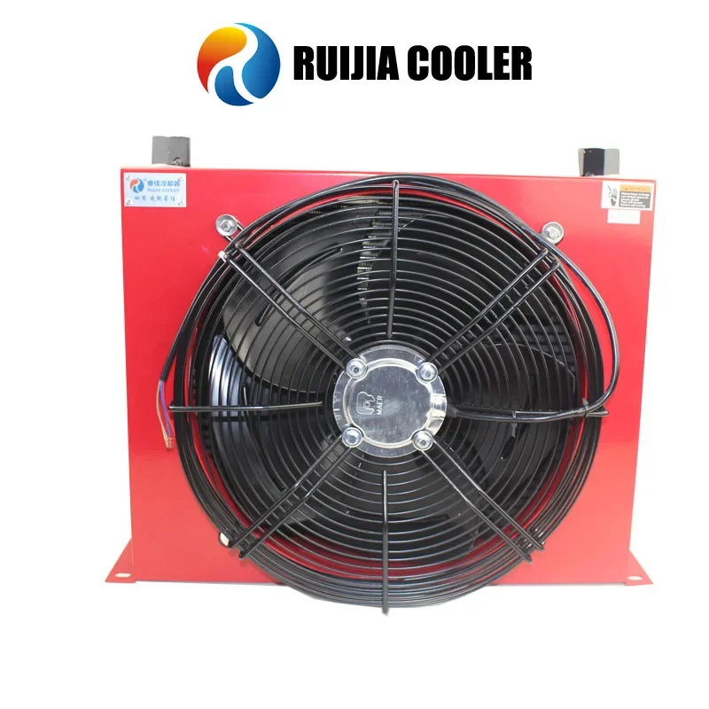 Hydraulic oil to fan heat exchanger oil core for aluminum oil cooler