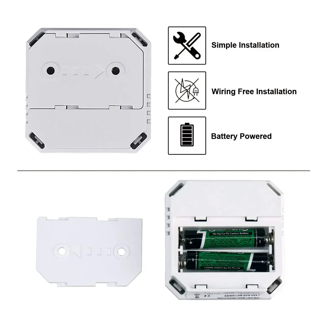 Portable Carbon Monoxide Detector,CO Gas Monitor Alarm Detector,CO Sensor,LED Digital Display for Home,Depot,Battery Powered