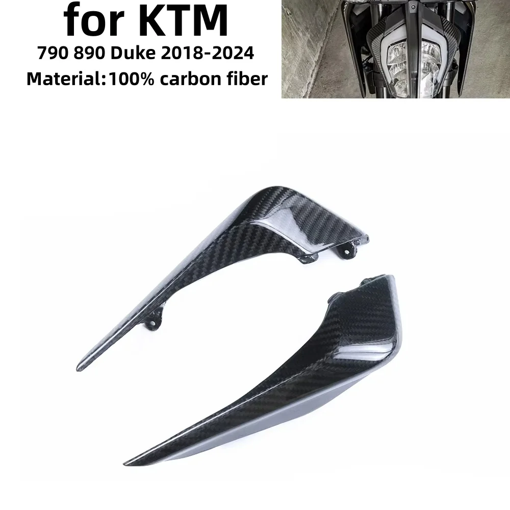 

790 890 Duke 3K Dry Carbon Fiber Motorcycle Front Headlight Side Cover Fairing for KTM 790 890 Duke 2018-2024