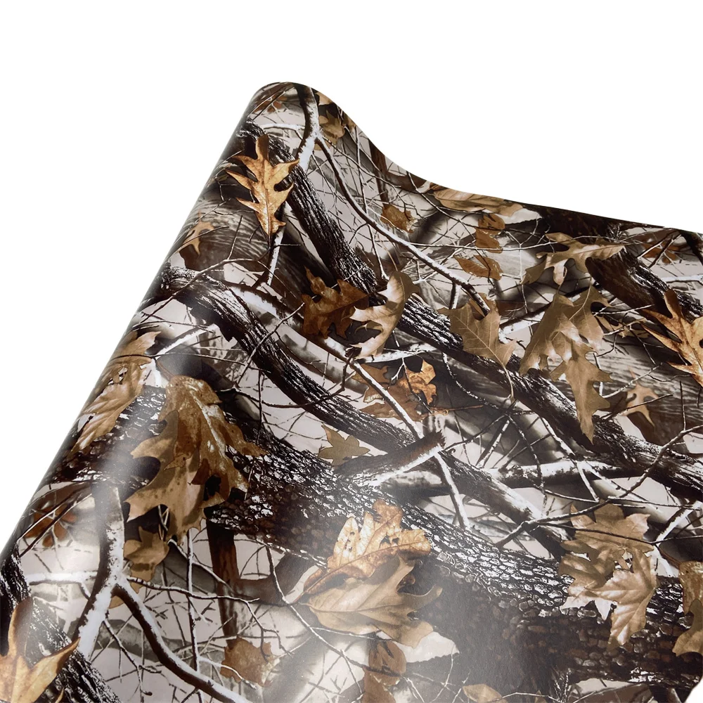 Natur Blatt Baum Camouflage Vinyl Wrap Film Auto Aufkleber Blase Kostenlose Camo Aufkleber Dekoration – Detail 3