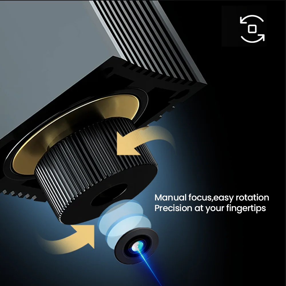 GLYPHO เลเซอร์แกะสลักเครื่อง CNC ที่แม่นยําสูงแบบพกพา 3W เลเซอร์แกะสลักเครื่องสําหรับแท็กสุนัขกระดาษหนังไม้ DIY