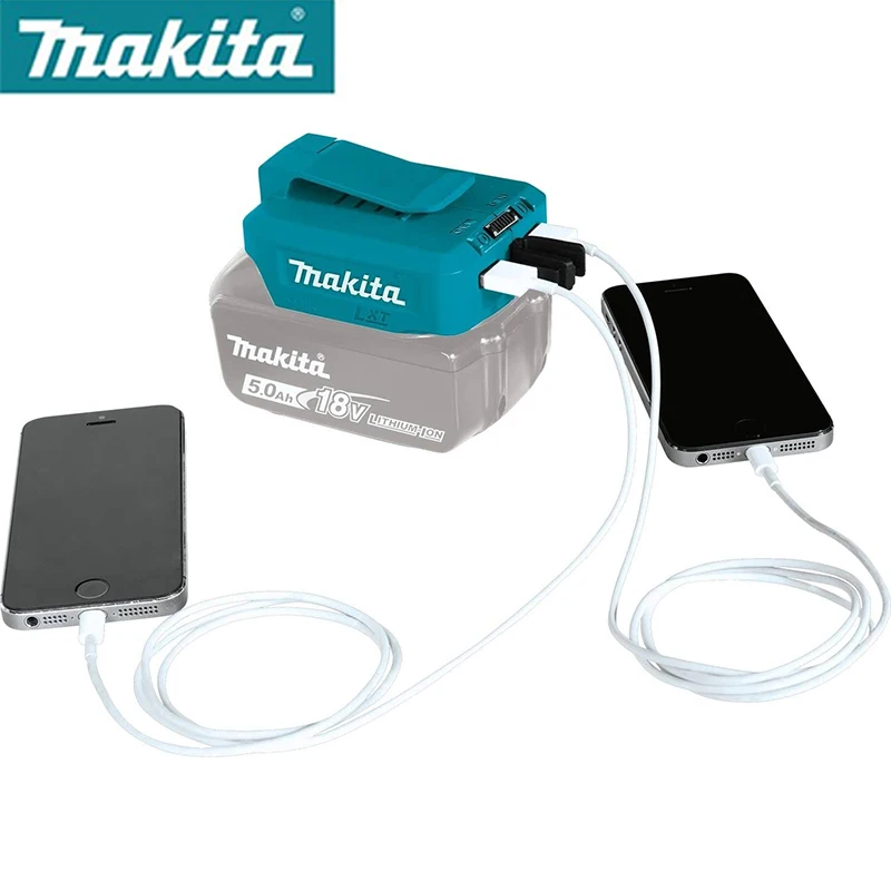 Makita ADP05 14.4/18V USB Power Source Adapter Portable Converter Charger Cordless Power Source Bank Adapter For MAKITA 18V LXT