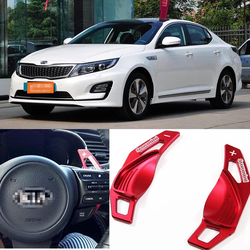 

2pcs Steering Wheel Aluminum Shift Paddle Shifter Extension For KIA K5 optima 2014-2015 Car-styling