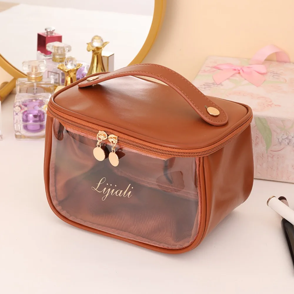 Storage Clear Makeup Bag Lightweight Portable Cosmetic Container Multifunctional Large Capacity Portable Toiletry Bag Travel