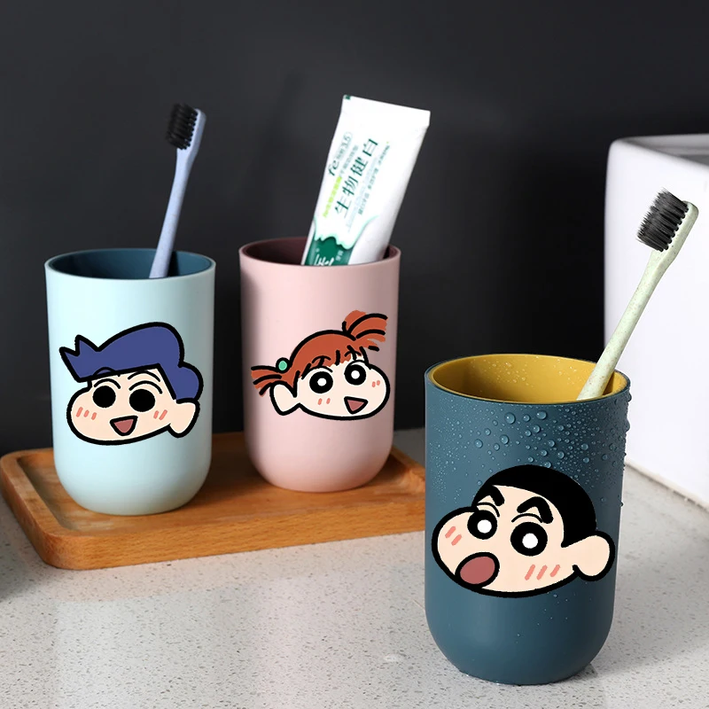 

Crayon Shin-chan Children Water Cup Kawaii Toothbrush Cup Boy Girl Mouthwash Cups Baby Cartoon Rinse Cup Toothpaste Bottles Gift