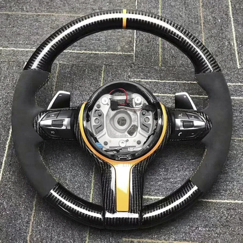 Leather Steering Wheel Fit For BMW F22 F30 F20 F21 F25 F36 F31 F32 F33 F34 F36 F01 F02 F06 F07 F10 F11 F12 F13 F15 F16 F26 F48M5