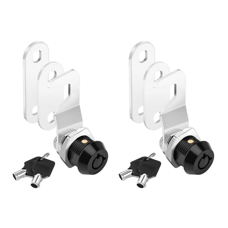 581E 2pcs Heavy Duty Tubulars Cams Locks Keyed Alike Precisions Steel Lock set for Easy Management Cabinet & Tool Box Security