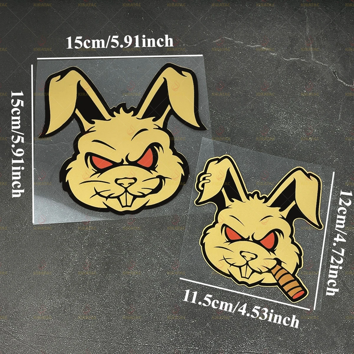 1pc Demon Rabbit Motorcycle Stickers Waterproof for Motorcycle Fairings Fuel Tanks Car Windows Scooters Universal Vinyl Decals