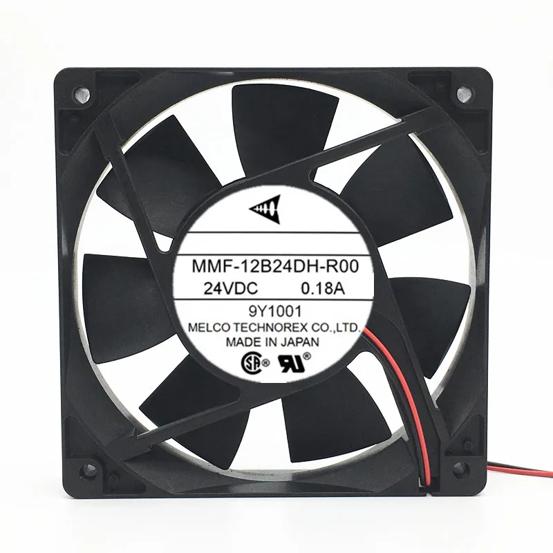 

MELCO MMF-12B24DH-R00 DC 24V 0.18A 120x120x38mm 2-Wire Server Cooling Fan