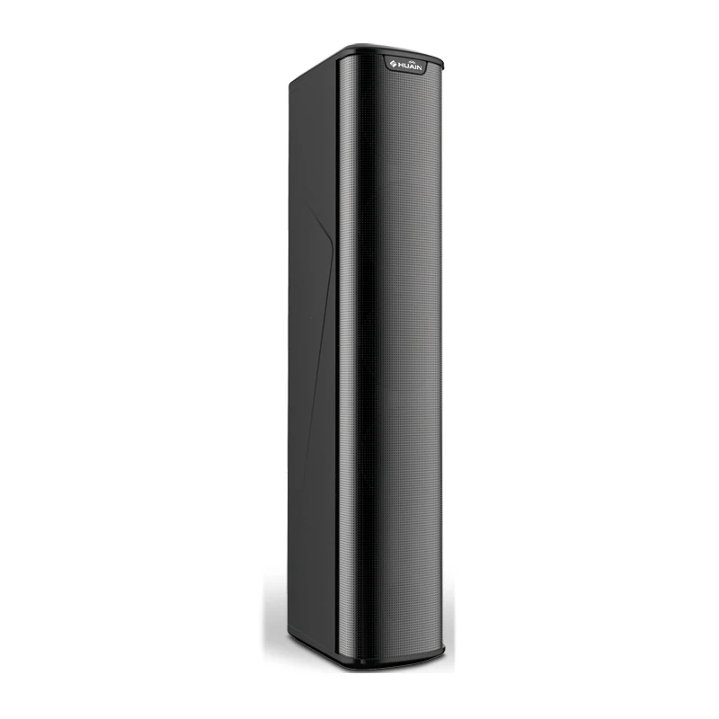 au-4*3 Inch Column Active Full-range Array Speaker Coating 100W RMS/200W Peak 100Hz-20kHz for Indoor/Outdoor