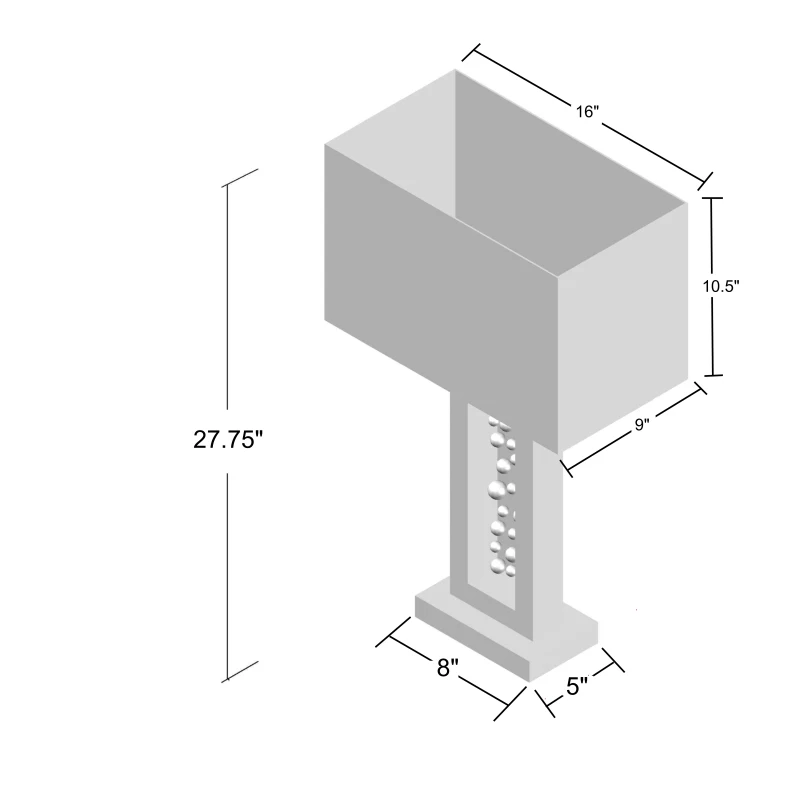 Black Black nickel Bubble Bubble column Color Column Column rectangular Glass Glass bubble Lamp Modern Unique Glass Bubble Colum