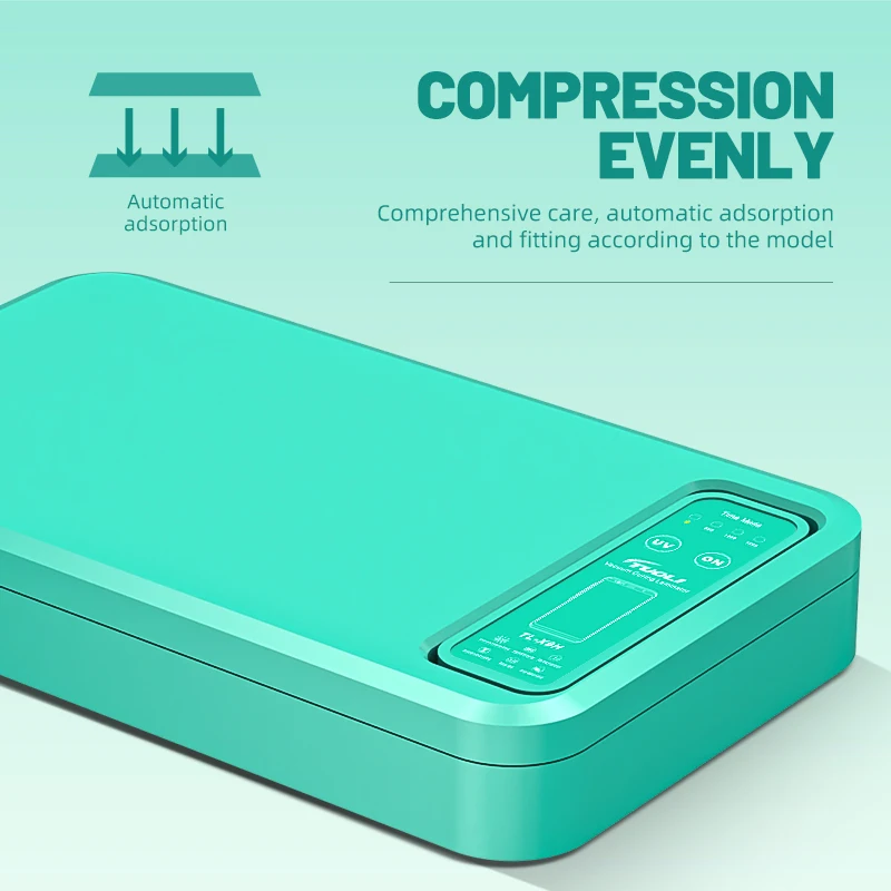 TUOLI Macchina per laminazione sottovuoto con pellicola UV ultraleggera Macchina per laminazione con pellicola idrogel a polimerizzazione UV per telefono cellulare