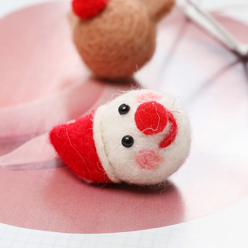 "Felt Christmas Ornaments DIY Kit - Santa Snowman Star Set - Xmas Tree Hanging & Tabletop Decor