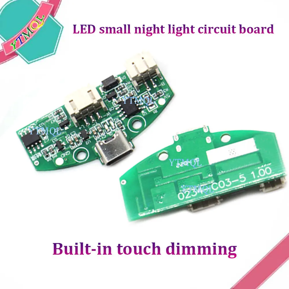 1Pcs table lamp circuit board type-C USB charging three gear stepless dimming led touch small night lamp control module