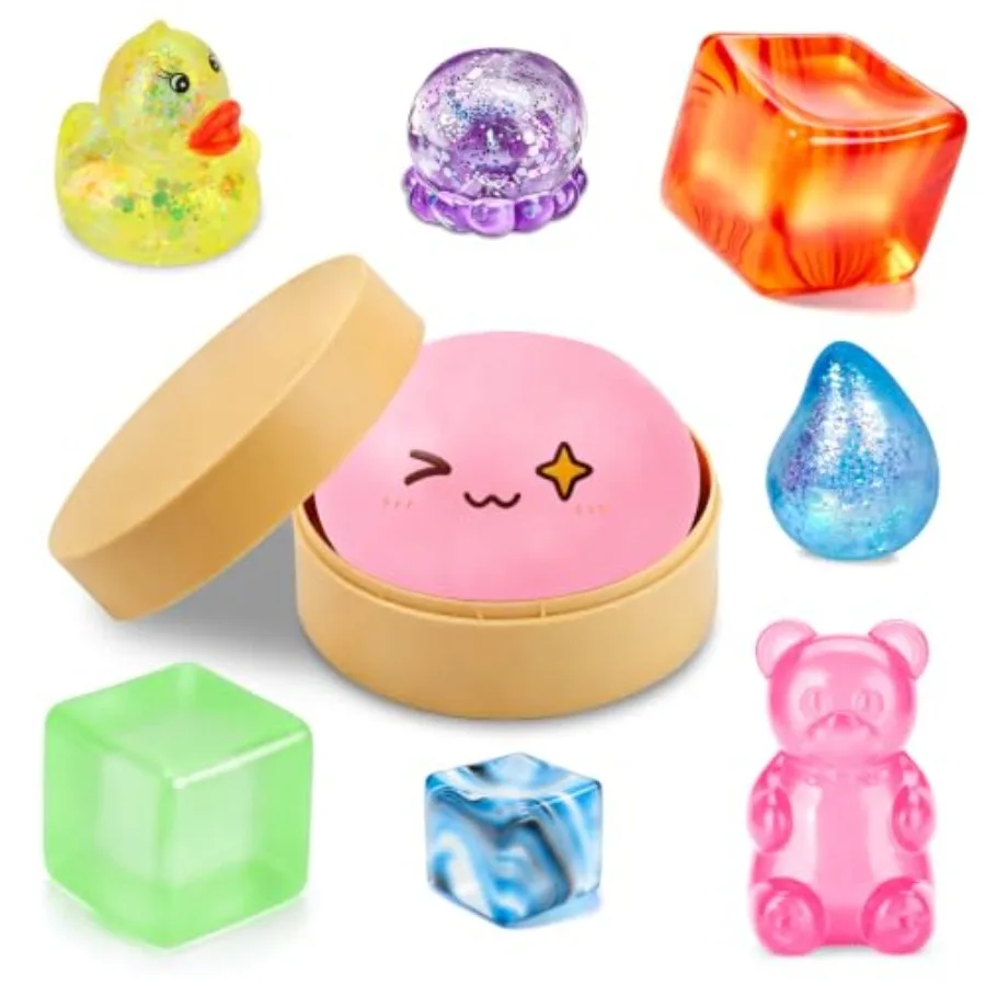 New product tasting price 8 Styles Squishy Blind Box, Random Stress Balls Fidget Toys Anxiety Relief 8 Styles Mystery Box Squis