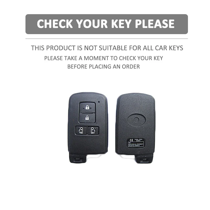 Silicone Car Key Case Shell Protector Skin Cover Bag for Toyota Sienta Alphard Voxy Noah Esquire Harrier Vellfire Keyless Remote