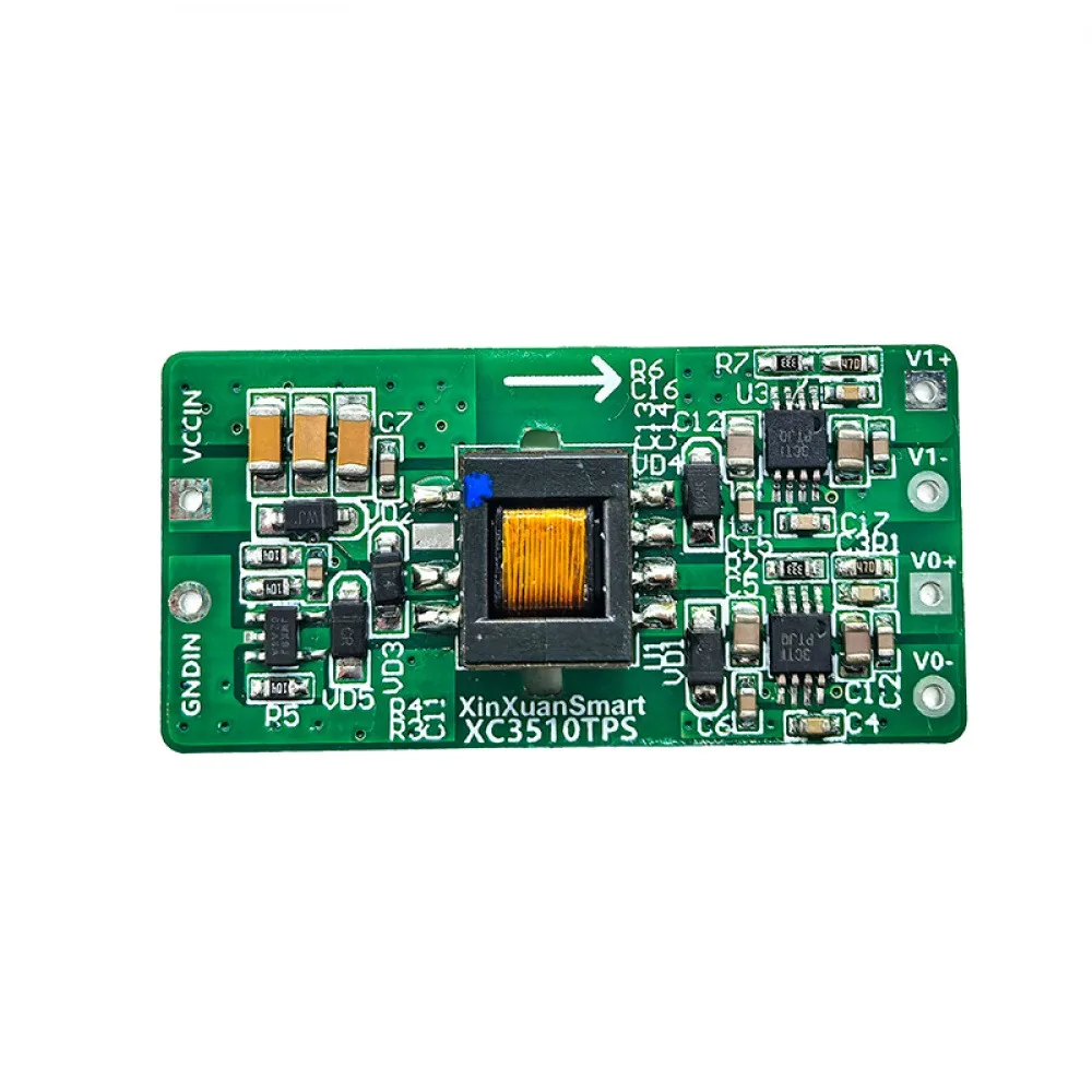 Moduł zasilania o bardzo niskim poziomie tętnień, wejście 3,3V-36V, wyjście ±12V/±15V, izolowany, jednokanałowy do dwukanałowego, typu step-up/step-down.