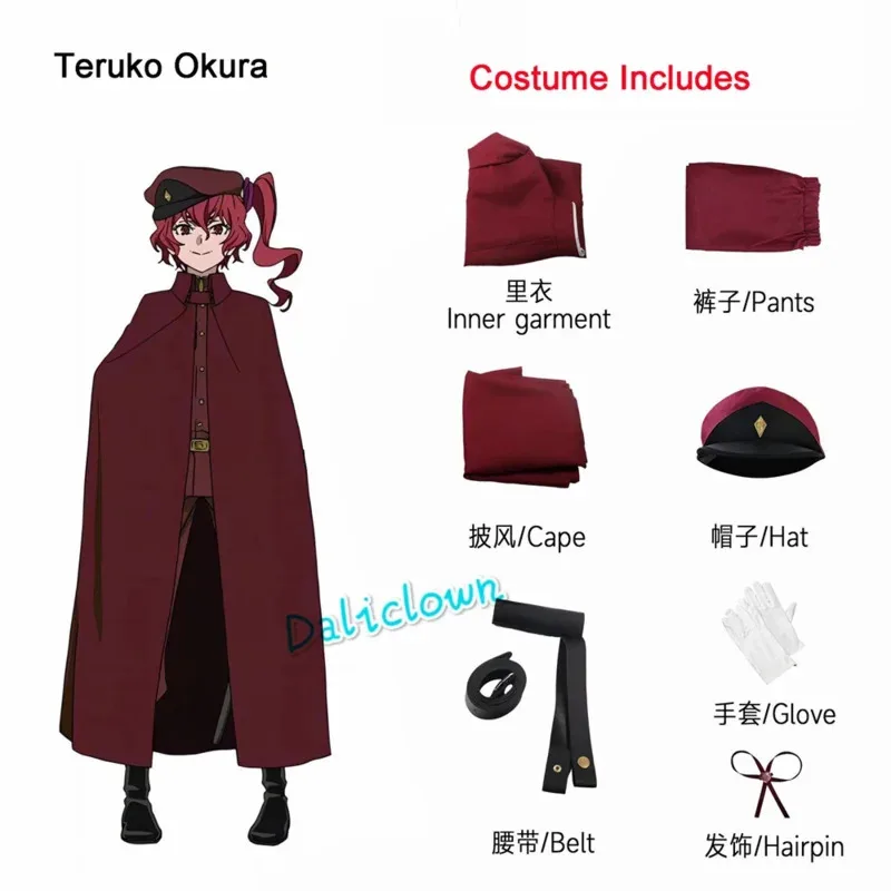 Bungou Bungo Stray Staffel 4 Tetchou Suehiro Teruko Okura Nikolai Gogol Cosplay Kostüm Perücke Jagdhunde uni eq3703v;6,a'3.k;8,