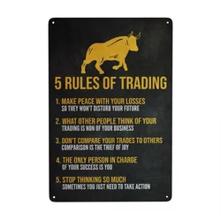 Vintage Stock Forex Metal Plaques  Custom Wall Art Decor for Club Cafe Restaurant Man Cave Bar  Unique Trader Trading Gift Idea